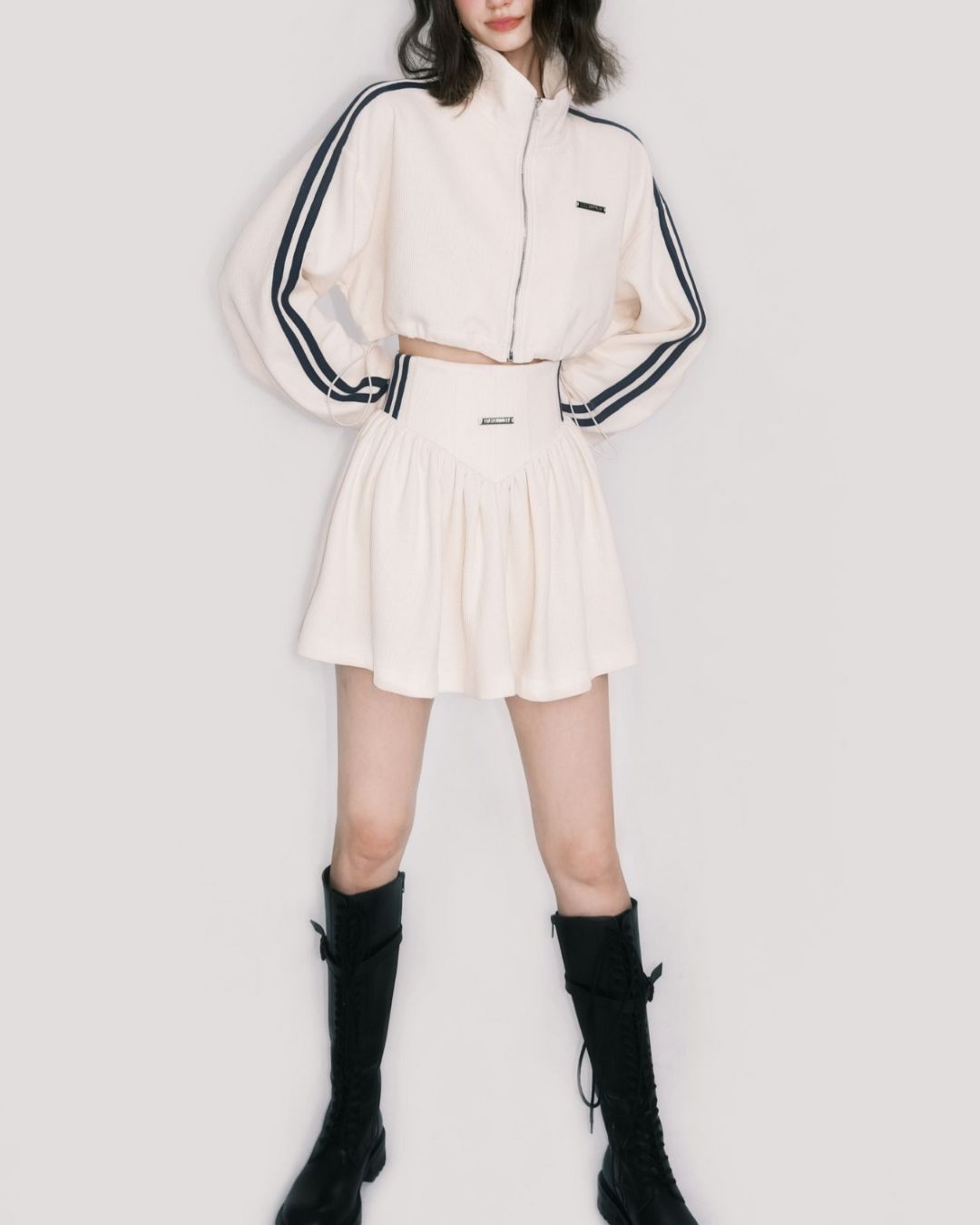 Flare Sporty Mini Skirt　BT015