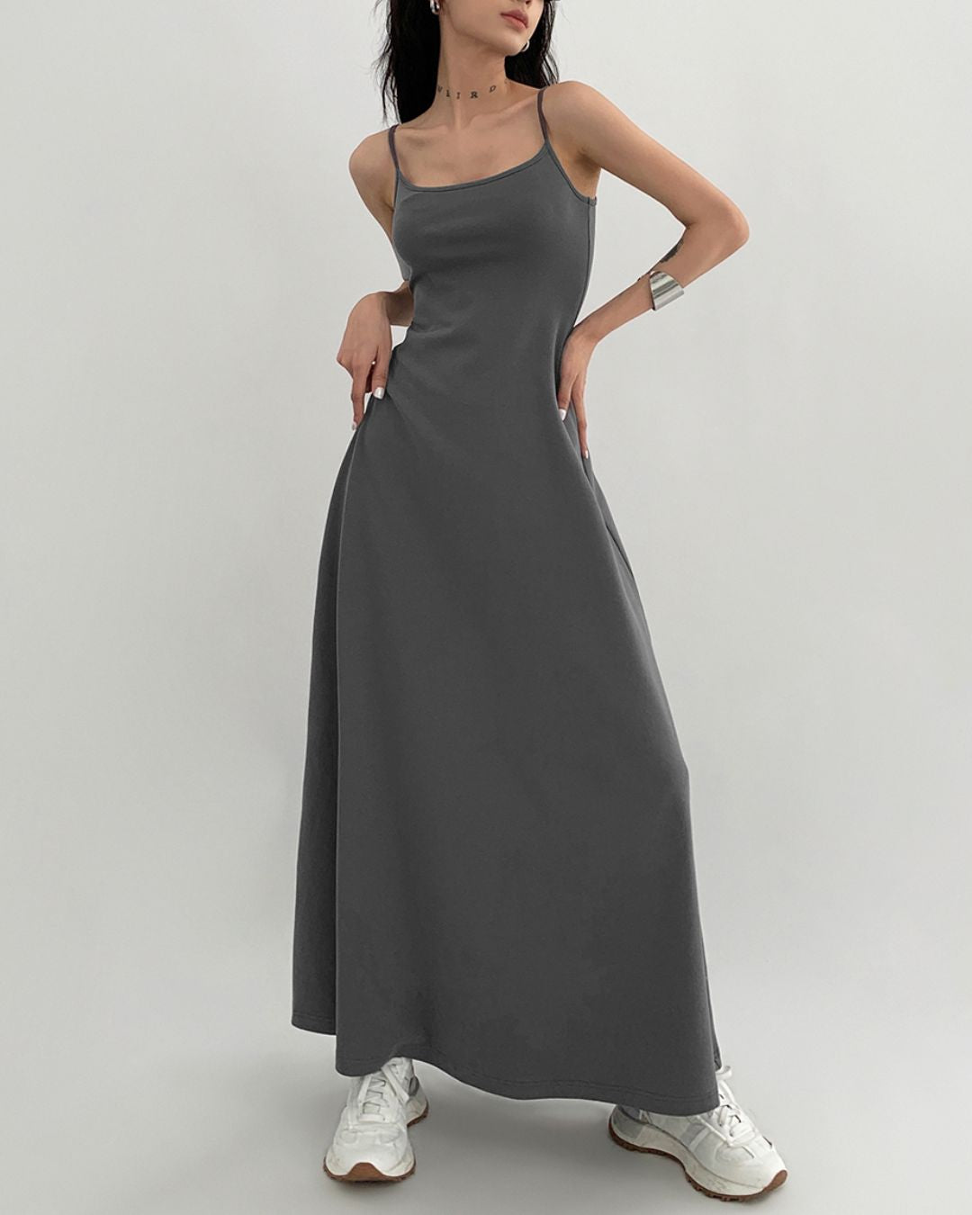 A-line Camisole Maxi Dress　DR046