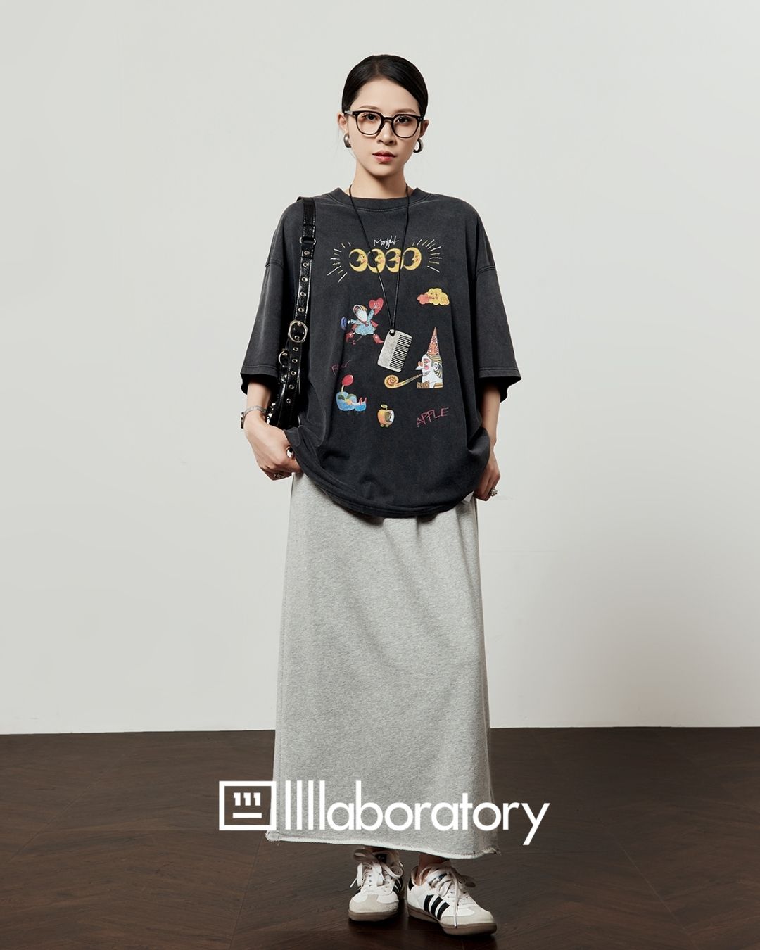 Multi-print Oversized T-shirt　TP057