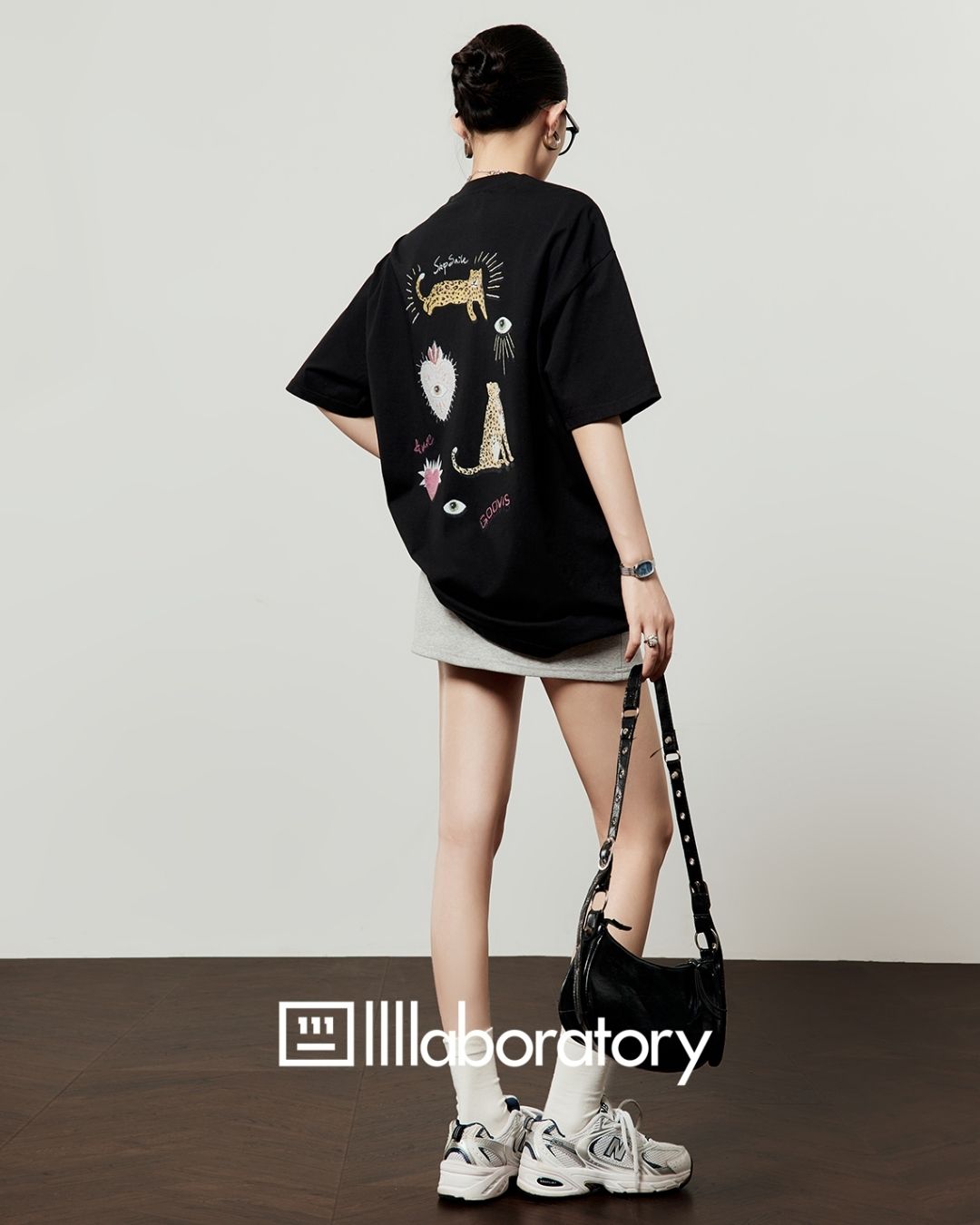 Multi-print Oversized T-shirt　TP057