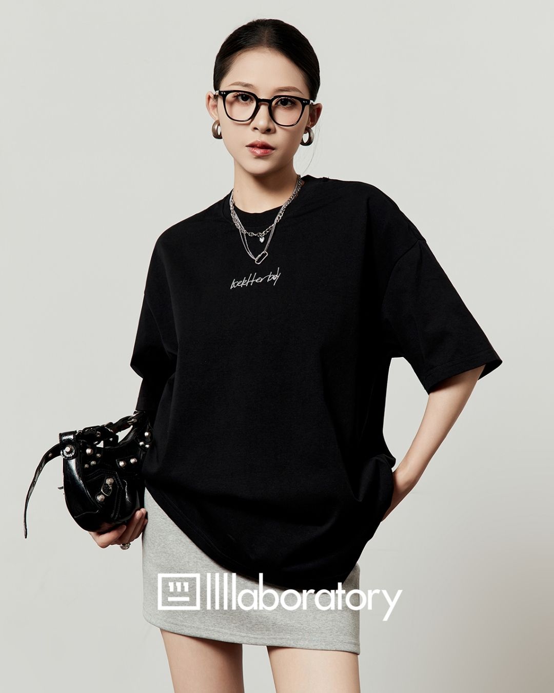 Multi-print Oversized T-shirt　TP057