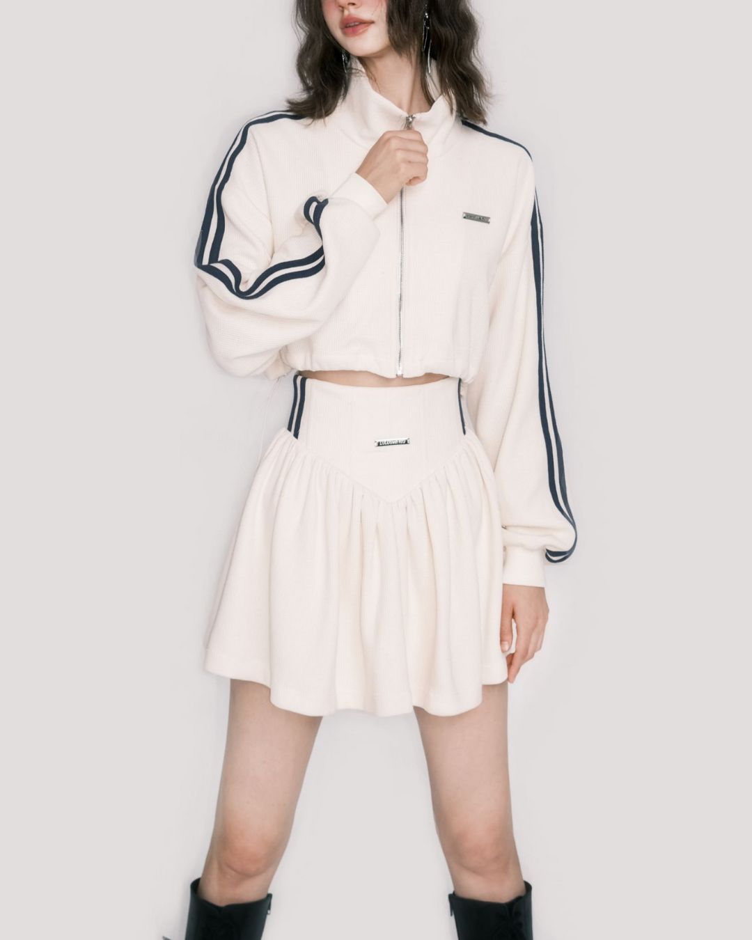 Flare Sporty Mini Skirt　BT015