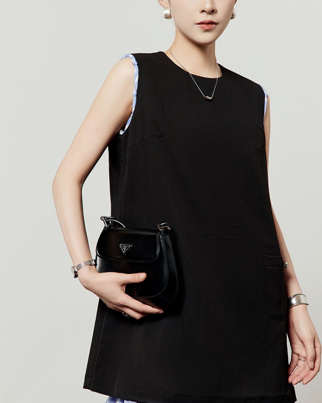 Layered Sleeveless Mini Dress　DR047