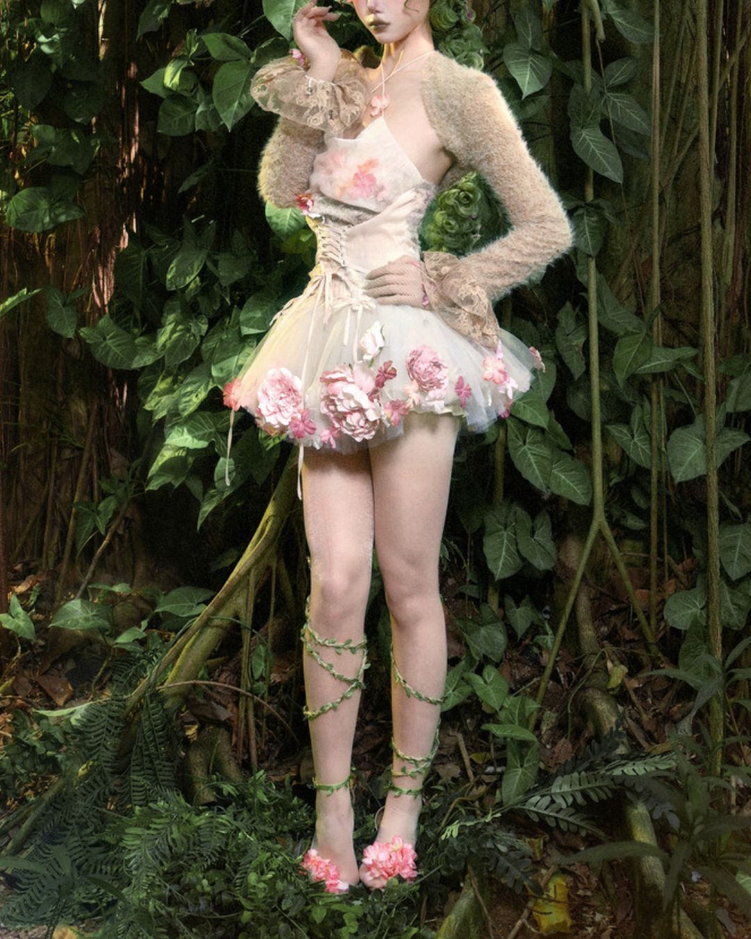 Terry Sleeve Lace Bolero　TP034