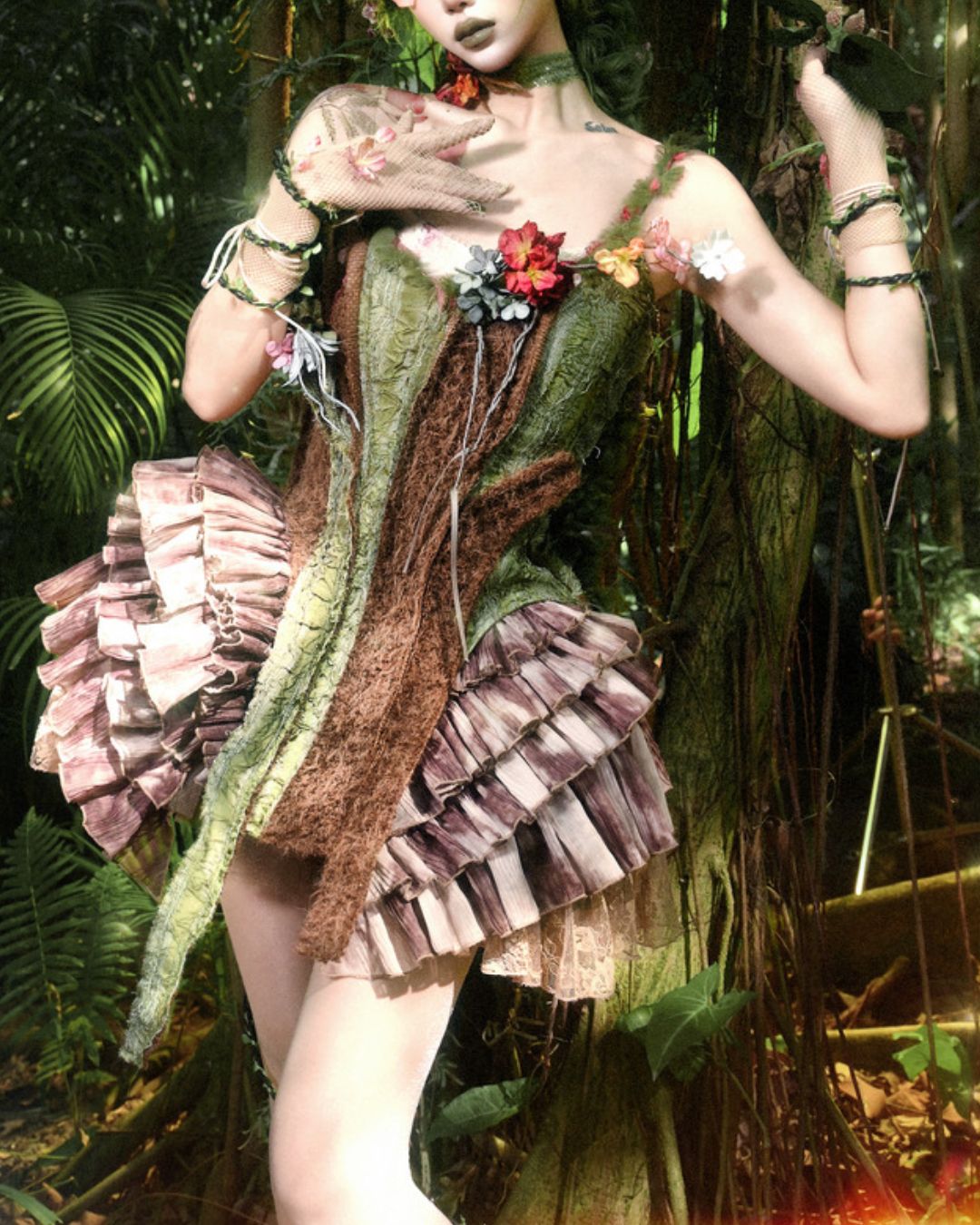 Flower Motif Choker　　AC007