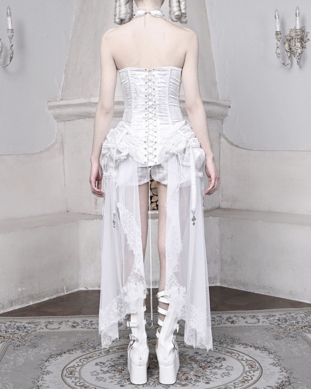 Gothic Fishbone Bandage Corset Set　DR008