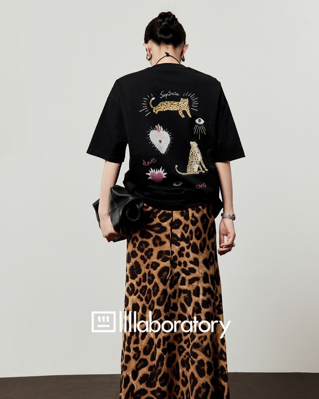 Multi-print Oversized T-shirt　TP057
