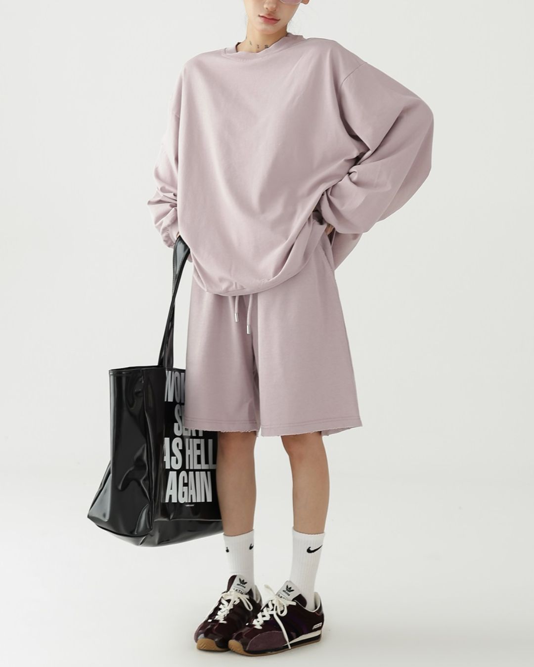 Basic Knee-length Set-up Shorts　BT035