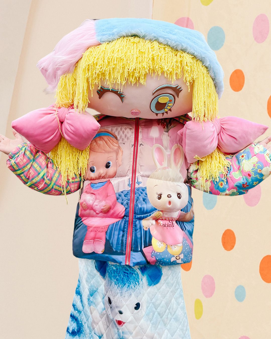 Switching Printed Down Jacket　OT006