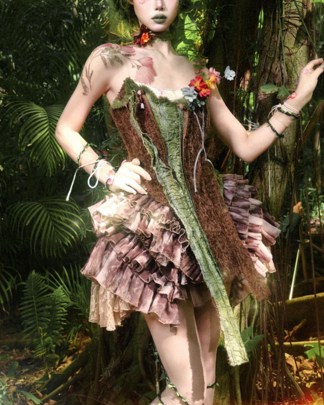 Flower Motif Choker　　AC007