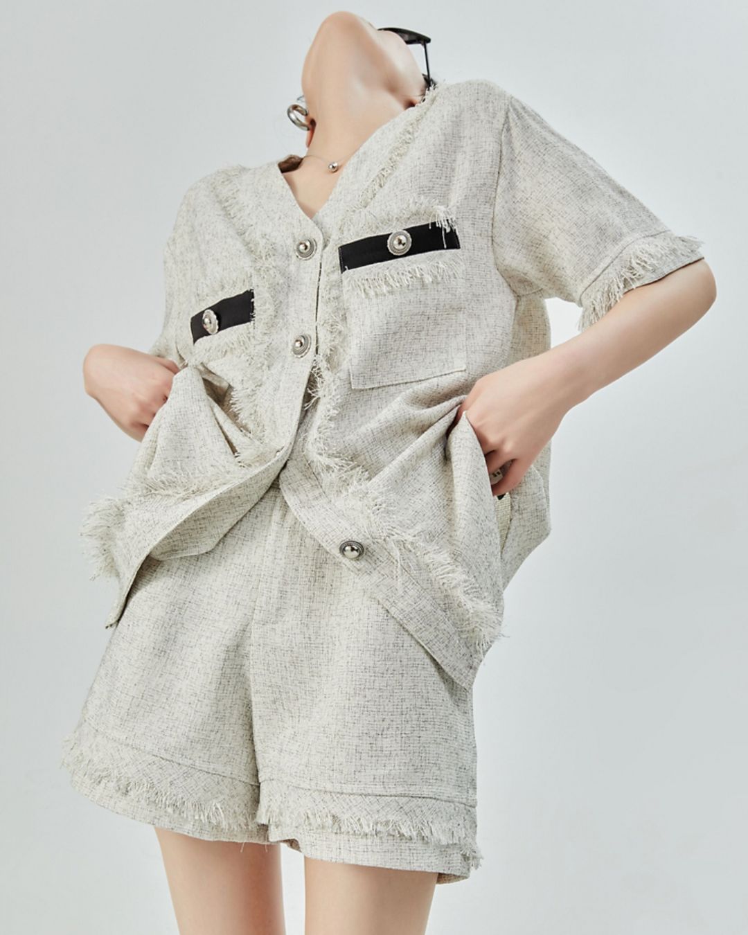 Fringe Set-up Short Pants　BT034