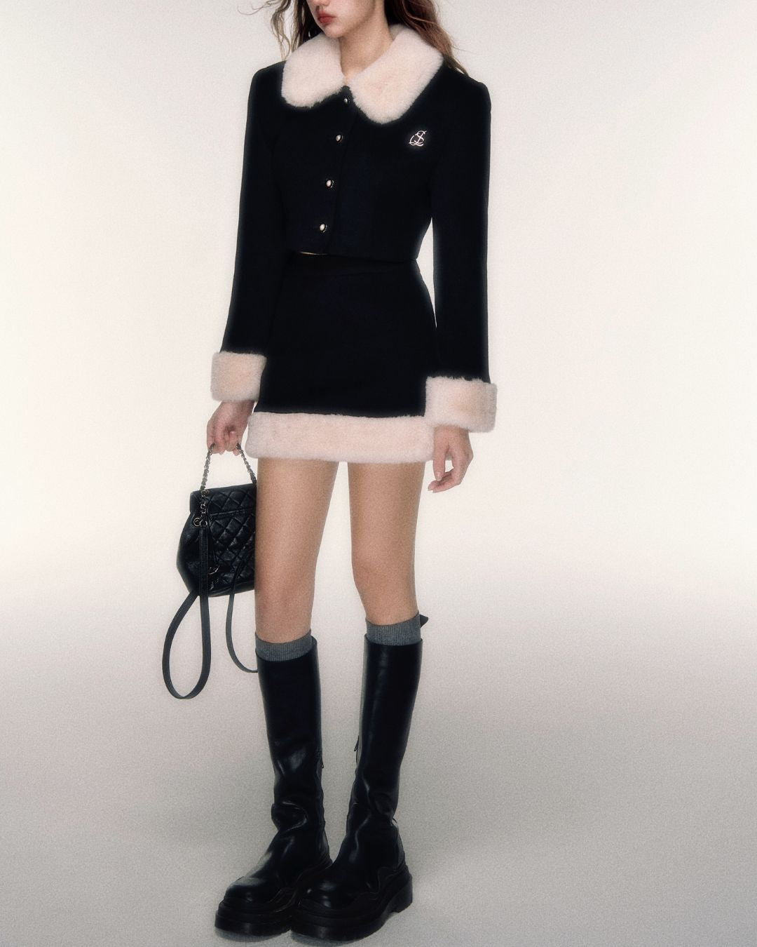 Fur Collar Short Jacket　TP018