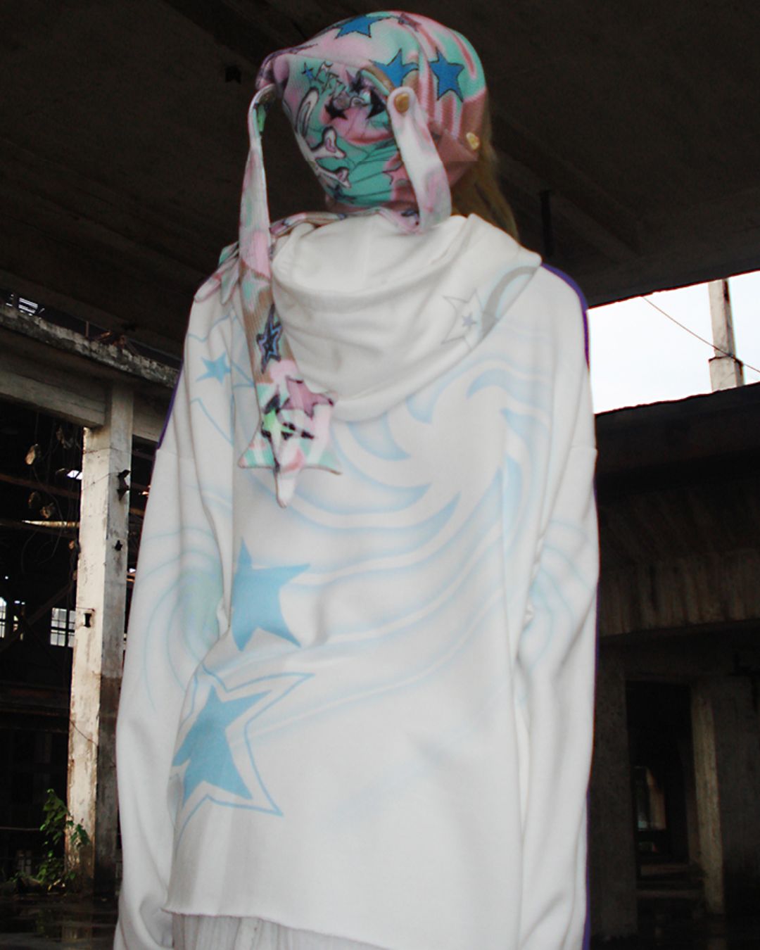 Rabbit Skull Print Knit Hat　AC006