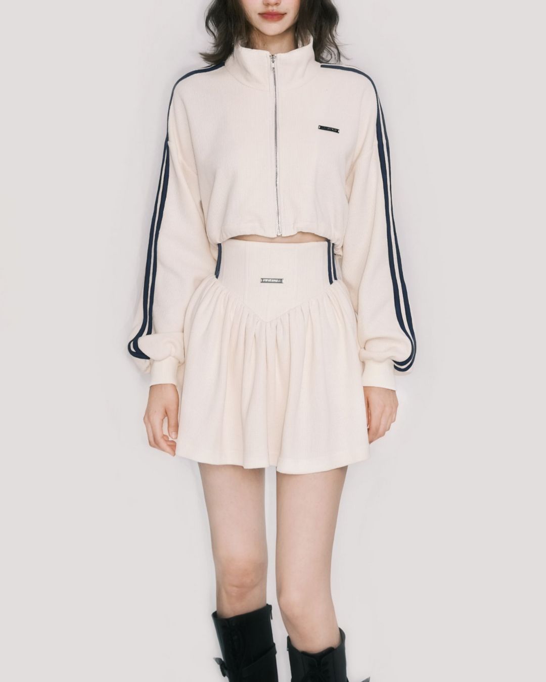 Flare Sporty Mini Skirt　BT015