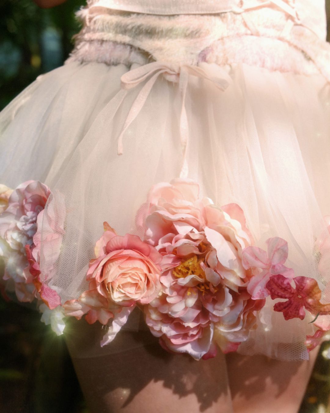 Flower Decoration Tutu Skirt　BT024