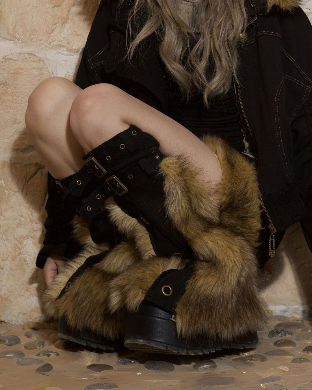 Fur Elegant Leg Warmers　AC001