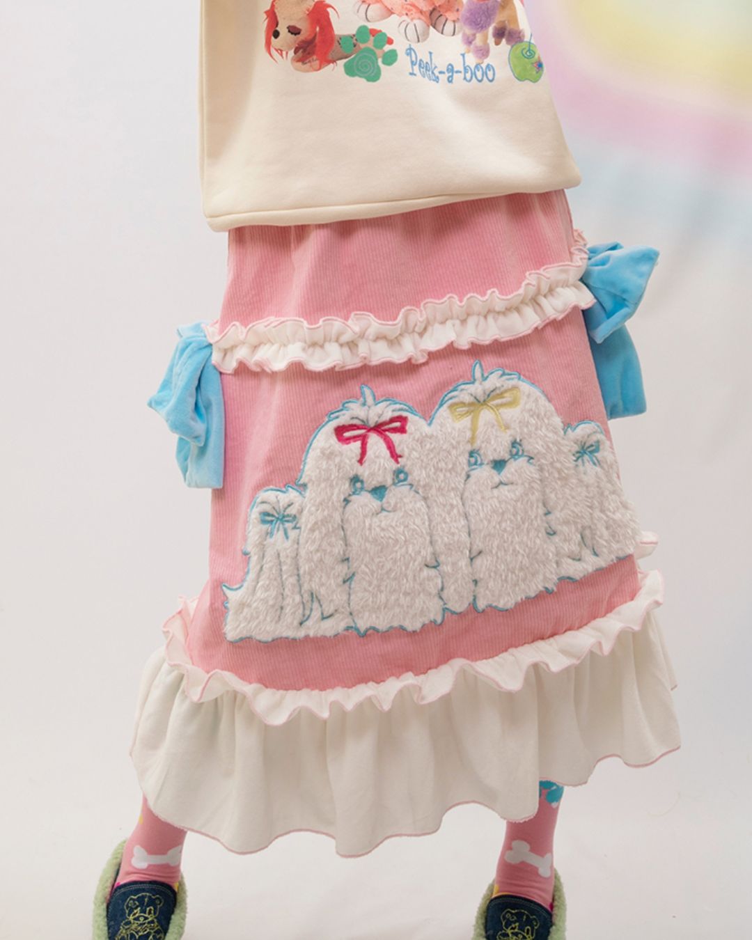 Frill Corduroy Skirt　BT022