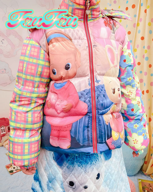 Switching Printed Down Jacket　OT006